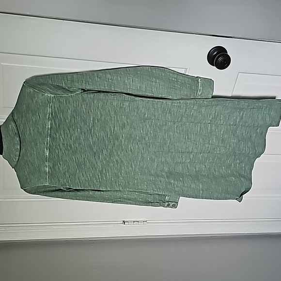 PERUVIAN CONNECTION Women's Long Sleeve Shirt Dress Green XS Lightweight Casual - Picture 7 of 8